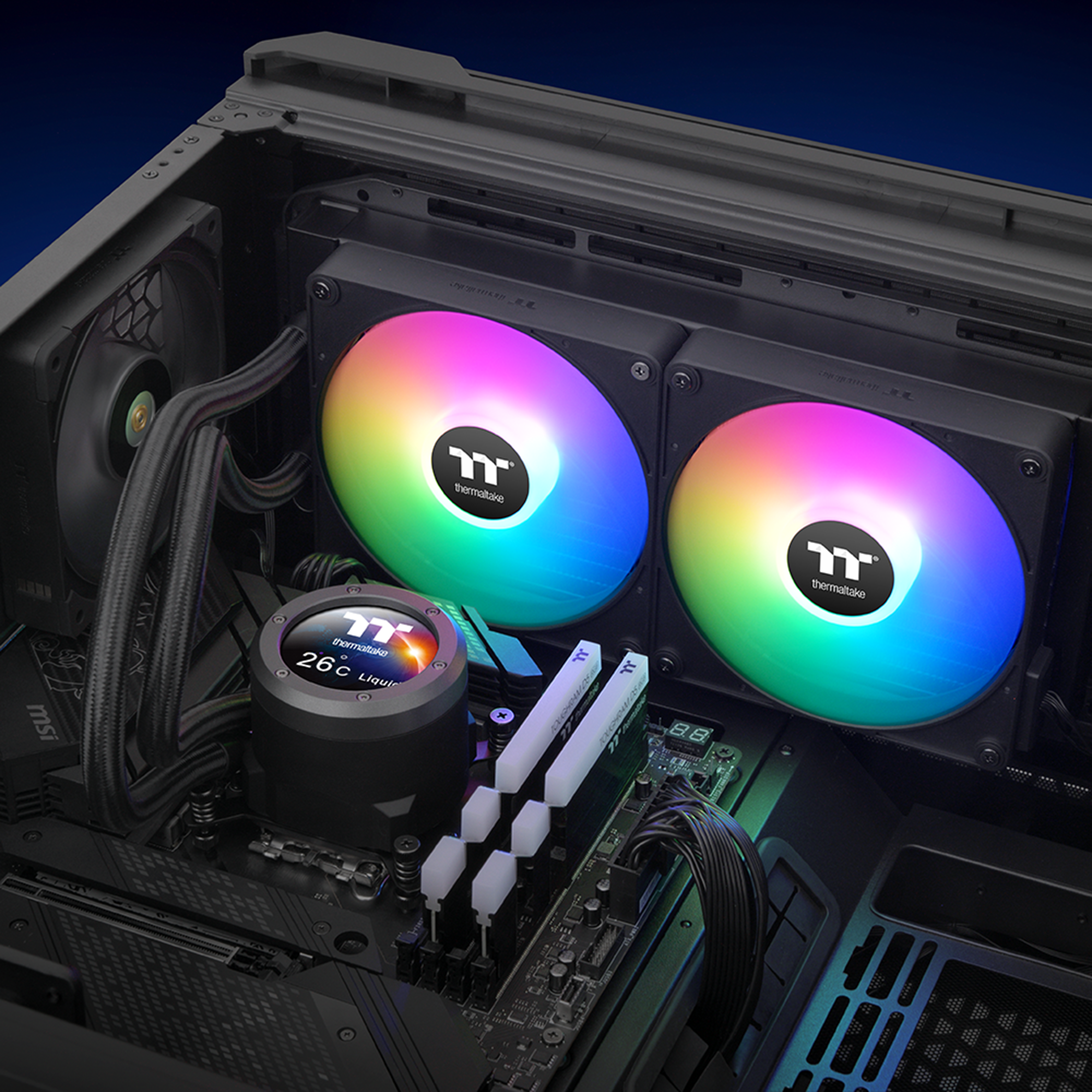 Hladnjak THERMALTAKE LIQUID COOLER TH280 V2 Ultra EX ARGB AIO-11