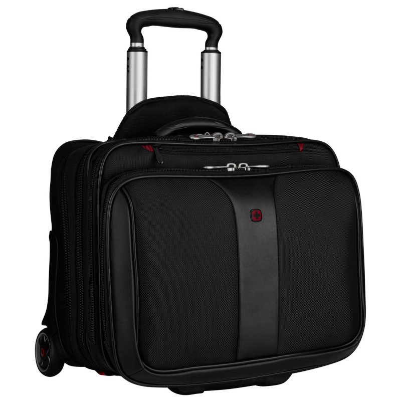 Torba WENGER Patriot 2 za 17" s dodatnim slim caseom za 15.6" prijenosnik, crna-13