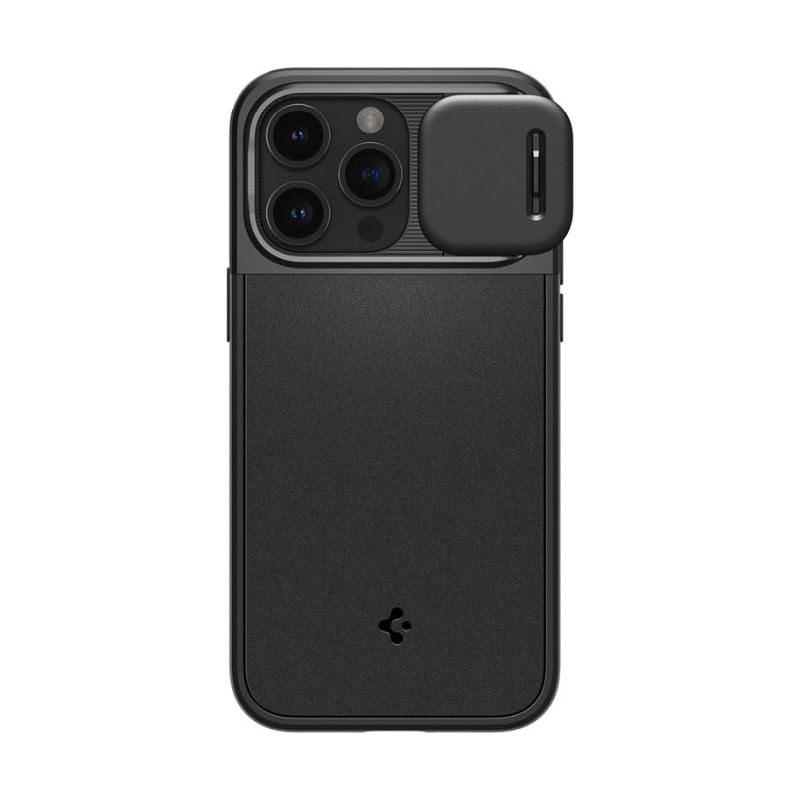 Zaštita za iPhone 15 Pro SPIGEN Optik Armor MagSafe crna boja-0