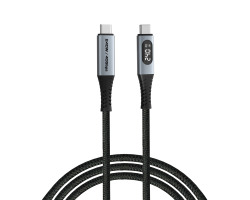 Kabel VERBATIM Sync & Charge USB-C na USB-C, USB4, 240W 40 Gbps, 120 cm-0