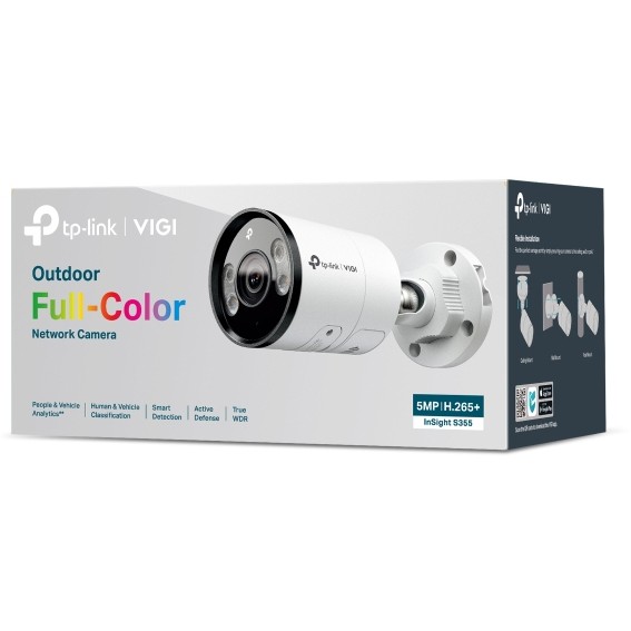 Kamera TP-LINK VIGI InSight S355 5MP, Pan/Tilt/Rotation, H.265+, 6mm leća, IP67-4