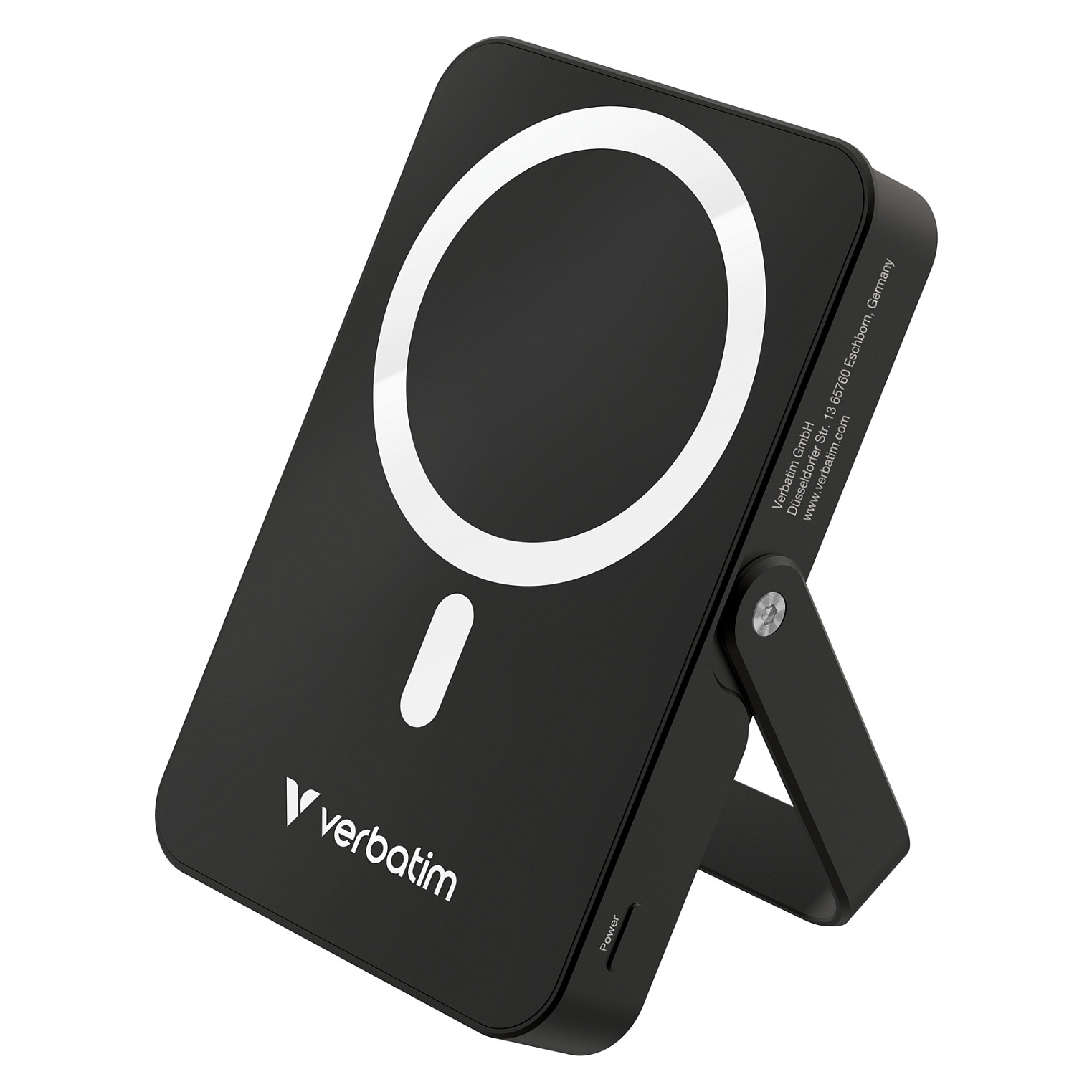 Powerbank VERBATIM Charge 'n' Go 10000mAh s postoljem, magnetsko bežično punjenje 15/20W, crni-0