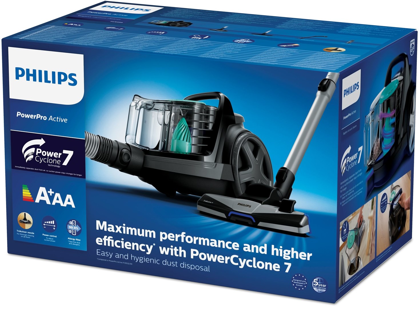 Philips 5000 series FC9550/09 vacuum 1.5 L Cylinder vacuum Dry 900 W Bagless-3