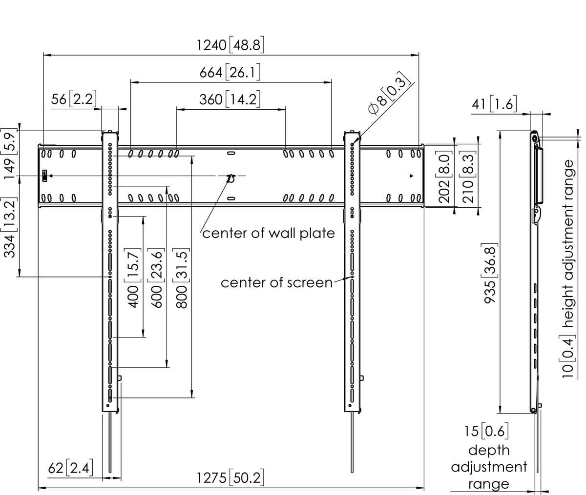 Zidni nosač za TV VOGELS PFW 6900 (80-120", 160kg)-4