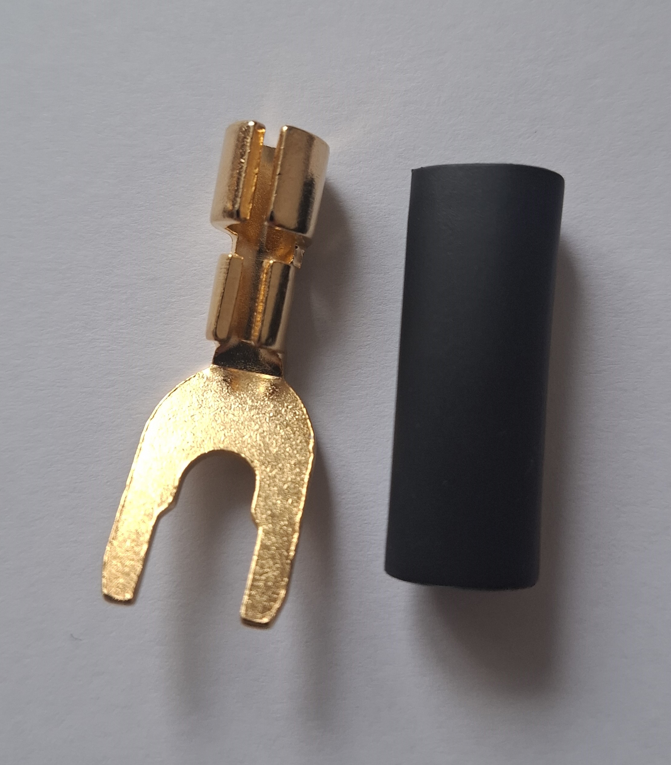 Spade konektor BLACK RHODIUM crni 1 kom-0
