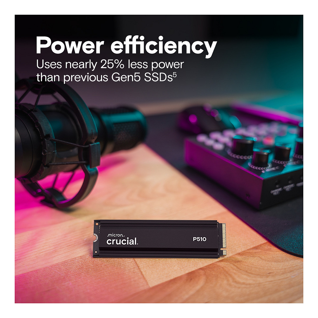 SSD CRUCIAL CT2000P510SSD5 (2TB, PCIe Gen5, NVMe, M.2 2280, s hladnjakom)-5