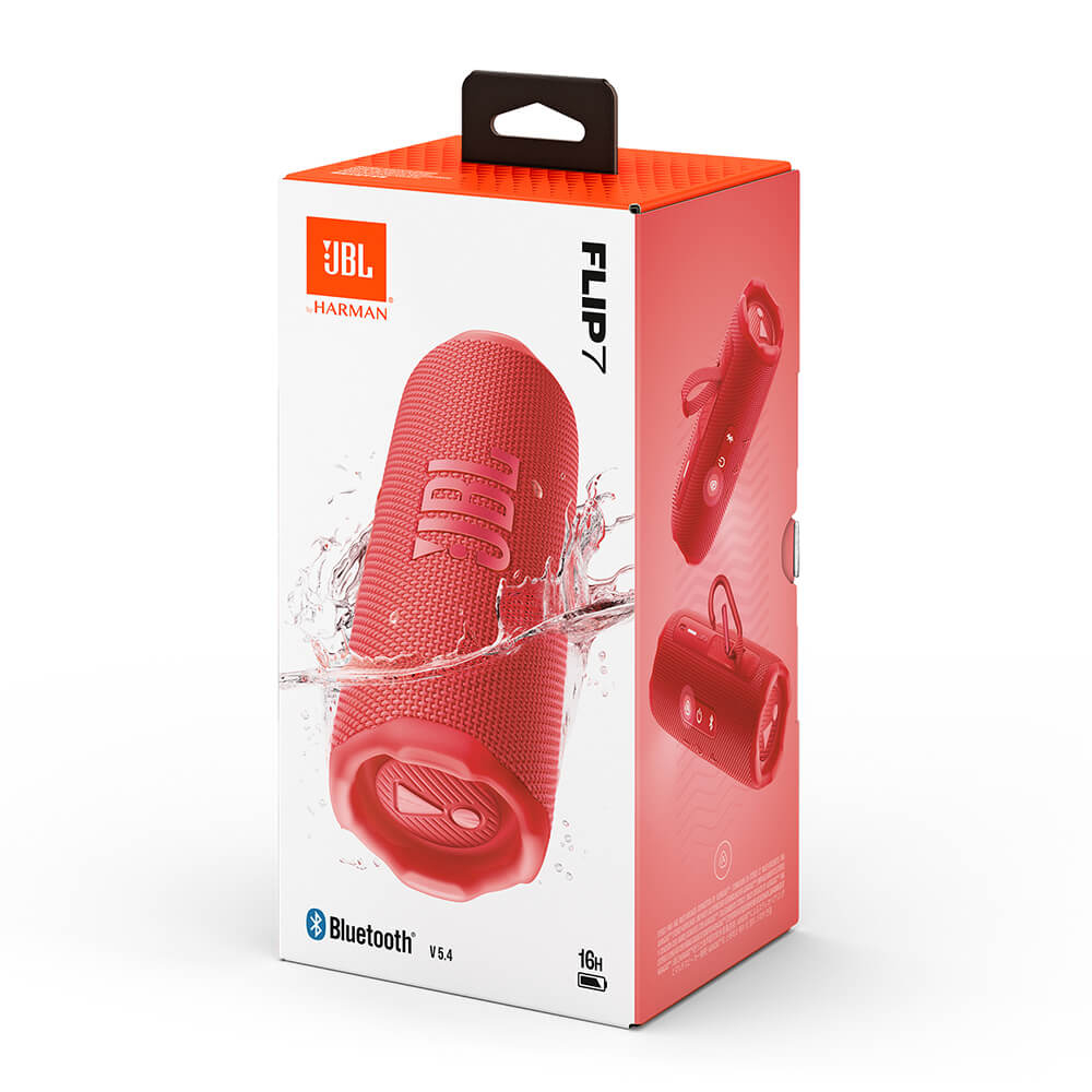 Bluetooth zvučnik JBL Flip 7 (BT, IP68, baterija 16h, crveni)-7