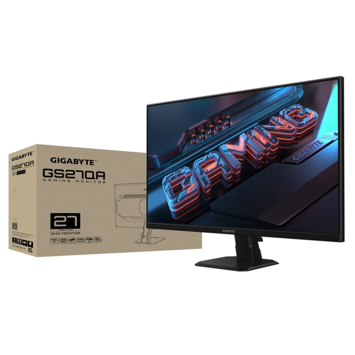 Gigabyte GS27QA 27 '' Gaming QHD Ips Monitor, 2560 x 1440, 1MS, 180Hz-9