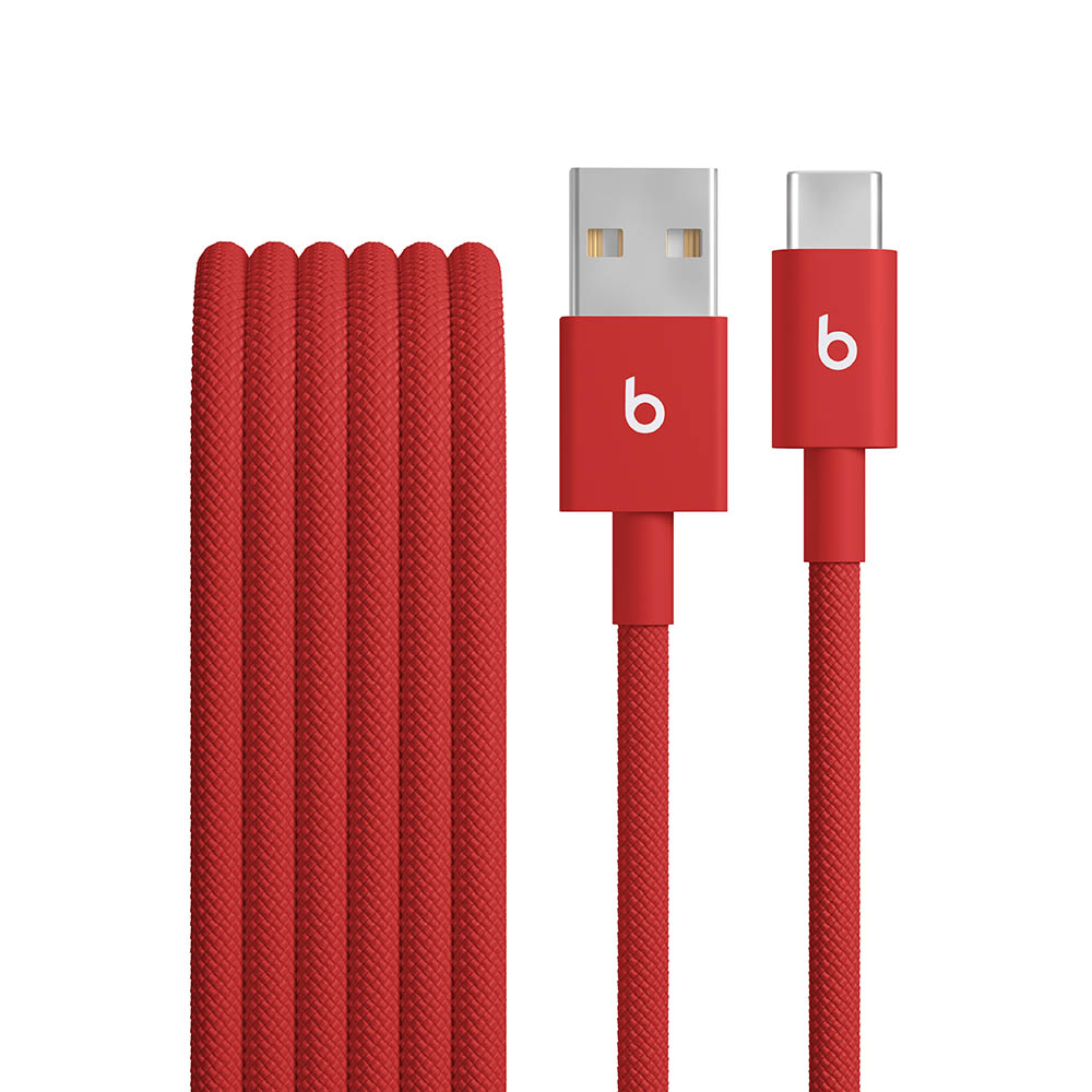 Kabel BEATS USB-A to USB-C Woven (1.5 m, Rapid Red)-0