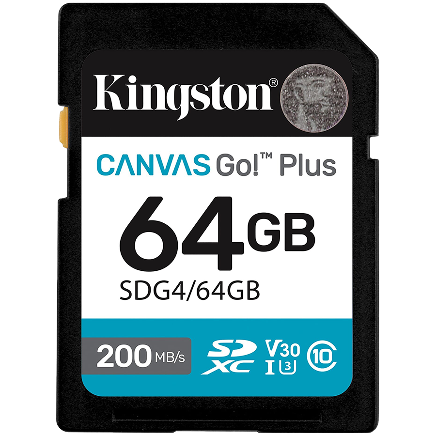 SD kartica KINGSTON Canvas Go Plus 64GB (Klasa 10, U3, V30, 200 Mb/s)-0