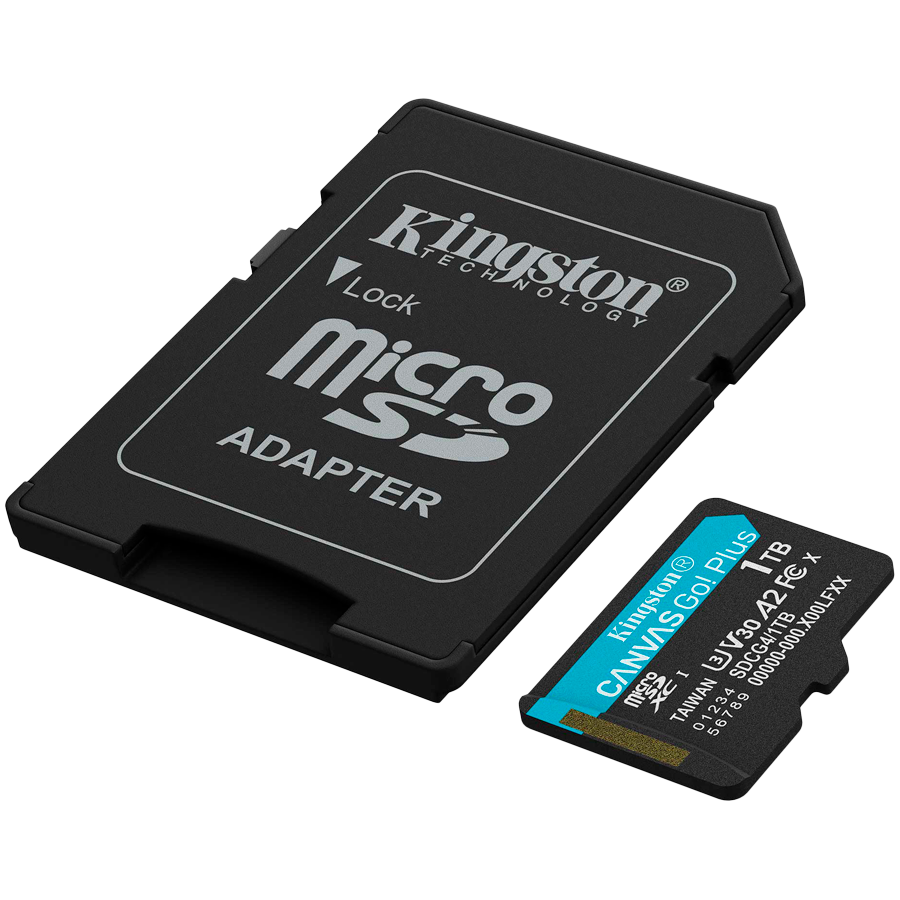 MicroSD kartica KINGSTON Canvas Go Plus +ADP 1TB (Brzina čitanja 200 Mb/s, Brzina pisanja 160 Mb/s, Klasa 10, U3, V30, A2)-3
