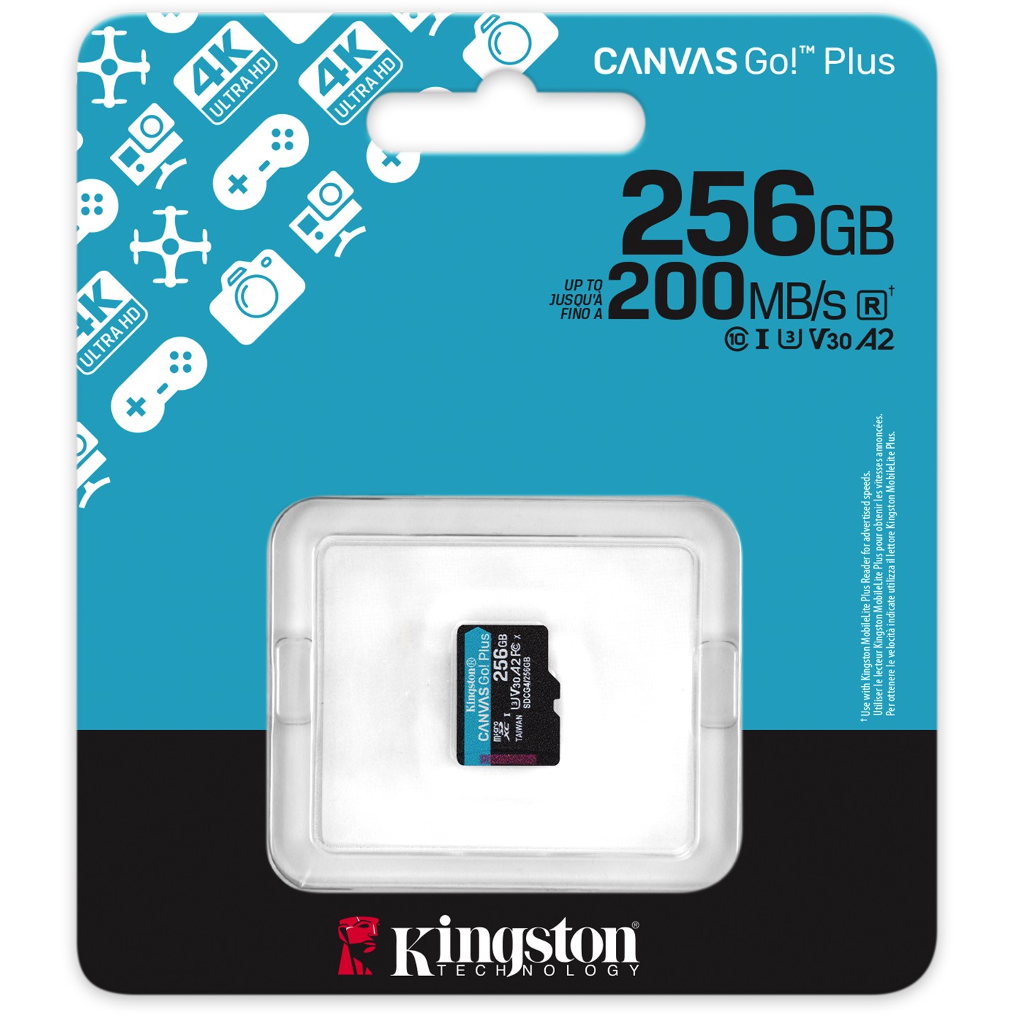 Card Kingston Canvas Go Plus MicroSD 256GB-4