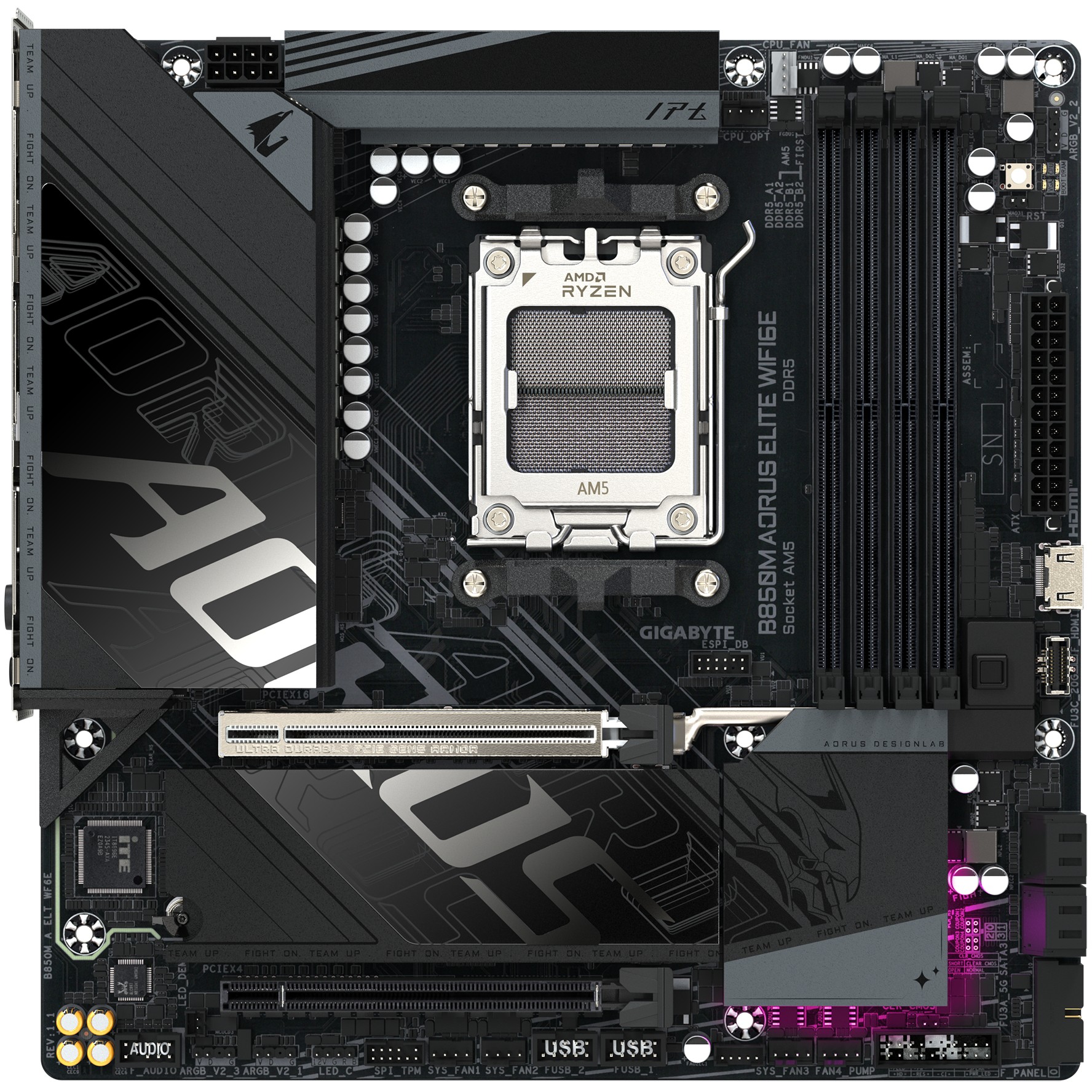 Matična ploča GIGABYTE AMD AM5 B850M AORUS ELITE WIFI6E-10