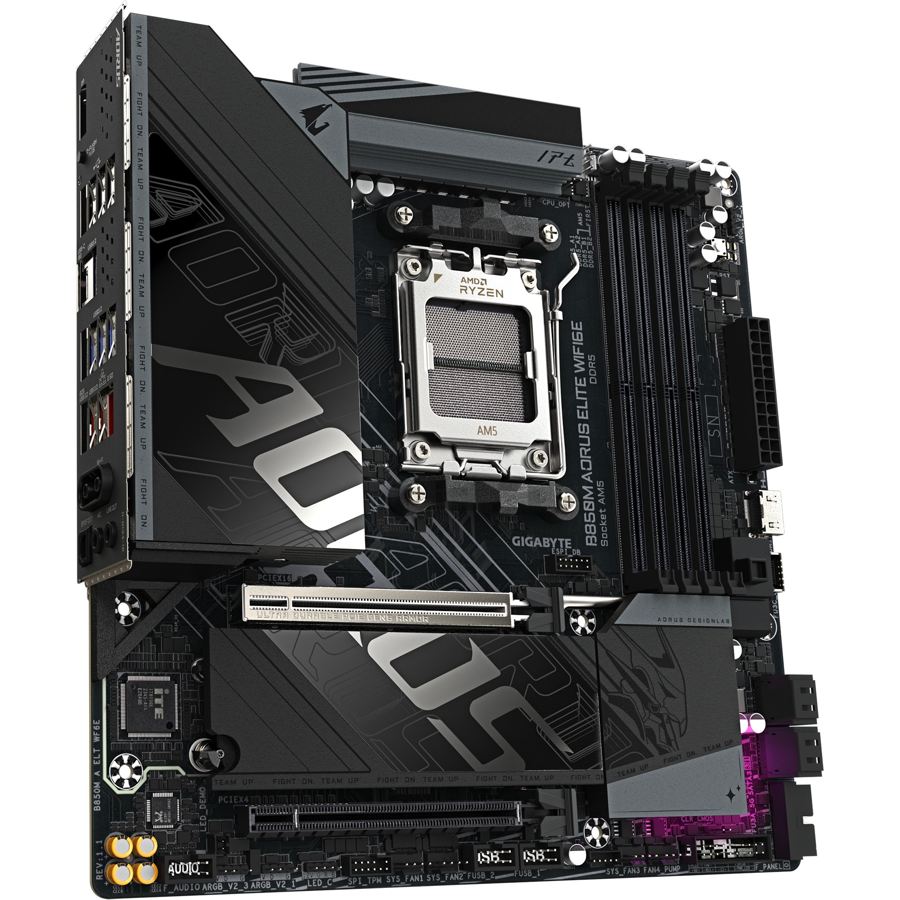 Matična ploča GIGABYTE AMD AM5 B850M AORUS ELITE WIFI6E-12