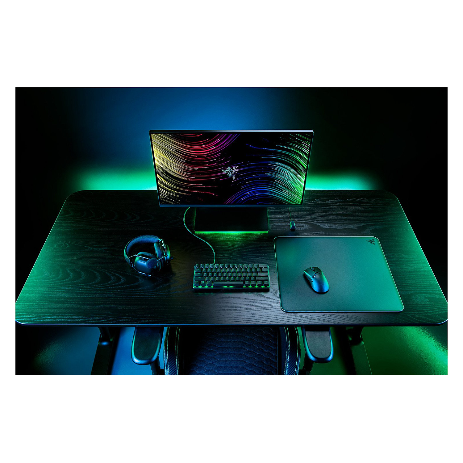 Podloga za miš RAZER Atlas (Kaljeno staklo, 450x400mm, Crna)-3