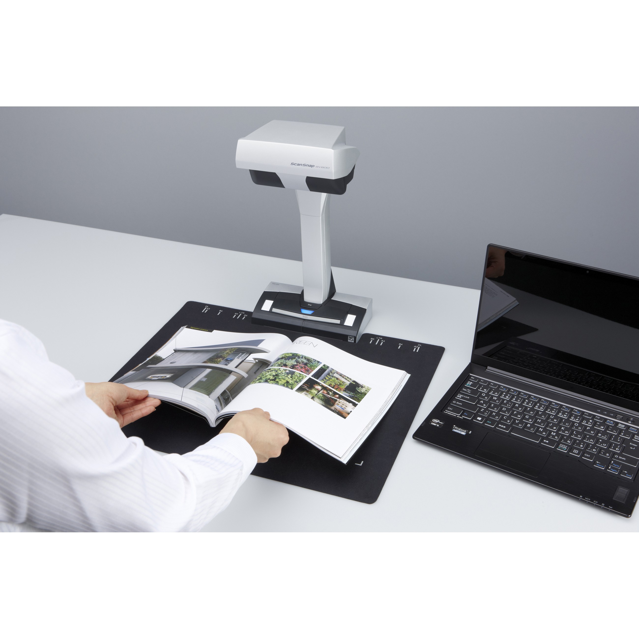 Skener FUJITSU ScanSnap SV600 Overhead, 285 x 218 DPI, A3, Crni, Bijeli-4