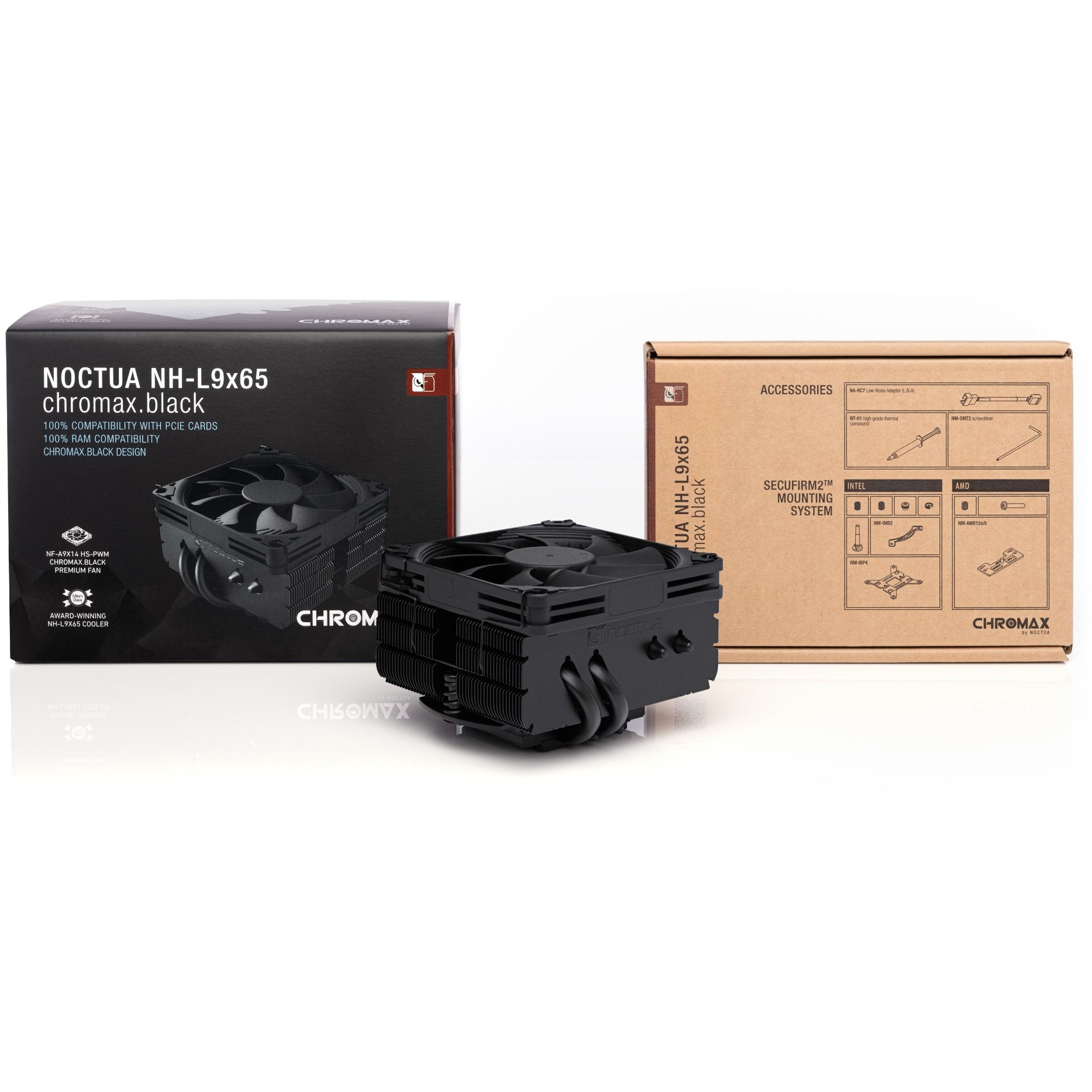 Hladnjak CPU NOCTUA NH-L9x65 chromax.black Low Profile-3