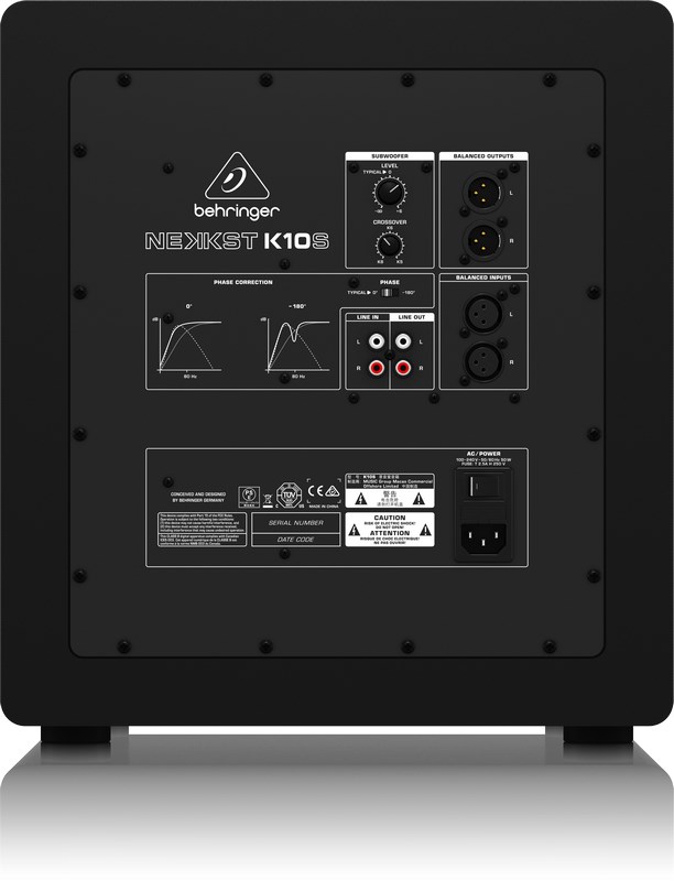 Aktivni subwoofer BEHRINGER NEKKST K10S (10", 300W)-3