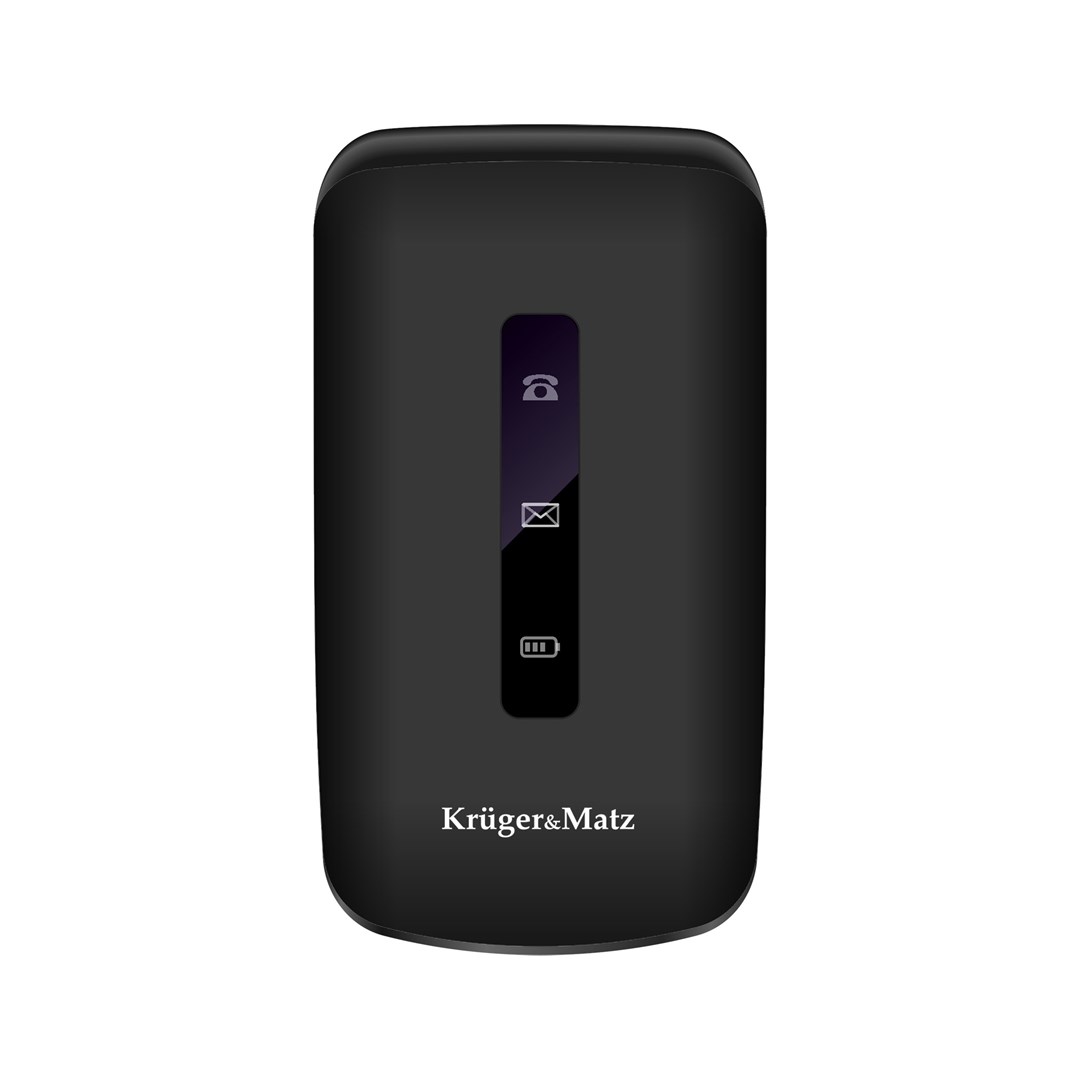 Mobitel KRUGER & MATZ KM0929 za starije osobe, 7,11 cm (2,8''), crna boja-3