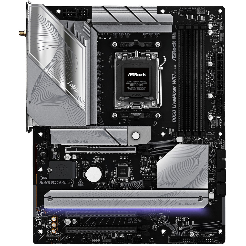 Matična ploča ASROCK B850 LiveMixer WiFi (AMD B850, Socket AM5, ATX)-1