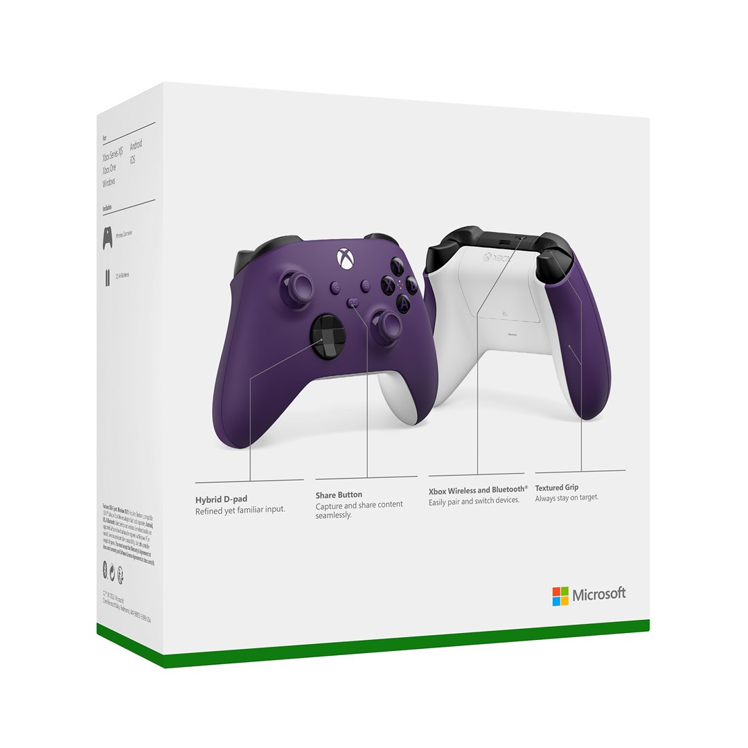 Microsoft QAU-00069 Gaming Controller Purple Bluetooth/USB Gamepad Analogue / Digital Android, PC, Xbox Series S, Xbox Series X, iOS-1
