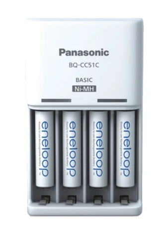 Punjač baterija PANASONIC ENELOOP BQ-CC51 + 4 x AAA, 800 mAh-0
