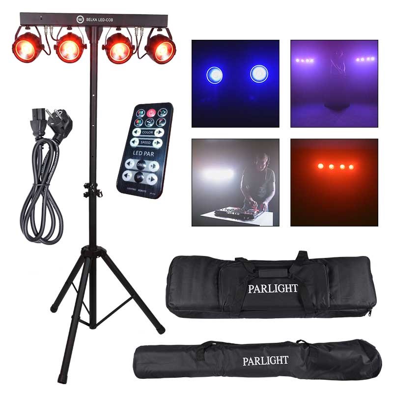 Rasvjetni sustav LIGHT4ME LED BAR COB PAR 4x30W sa stalkom i torbom