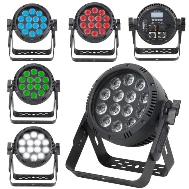 PAR LED reflektor EVOLIGHTS GLACIER 14 IP65 (14x10W RGBW)-0