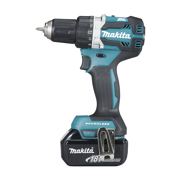 Bušilica MAKITA DDF484RTJ (Keyless, 1.6 kg, crna, plava)-0
