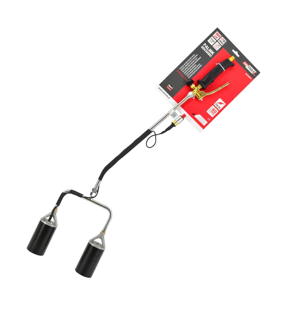 Plinski plamenik AWTOOLS AW13854 s dvije mlaznice 60 mm-0