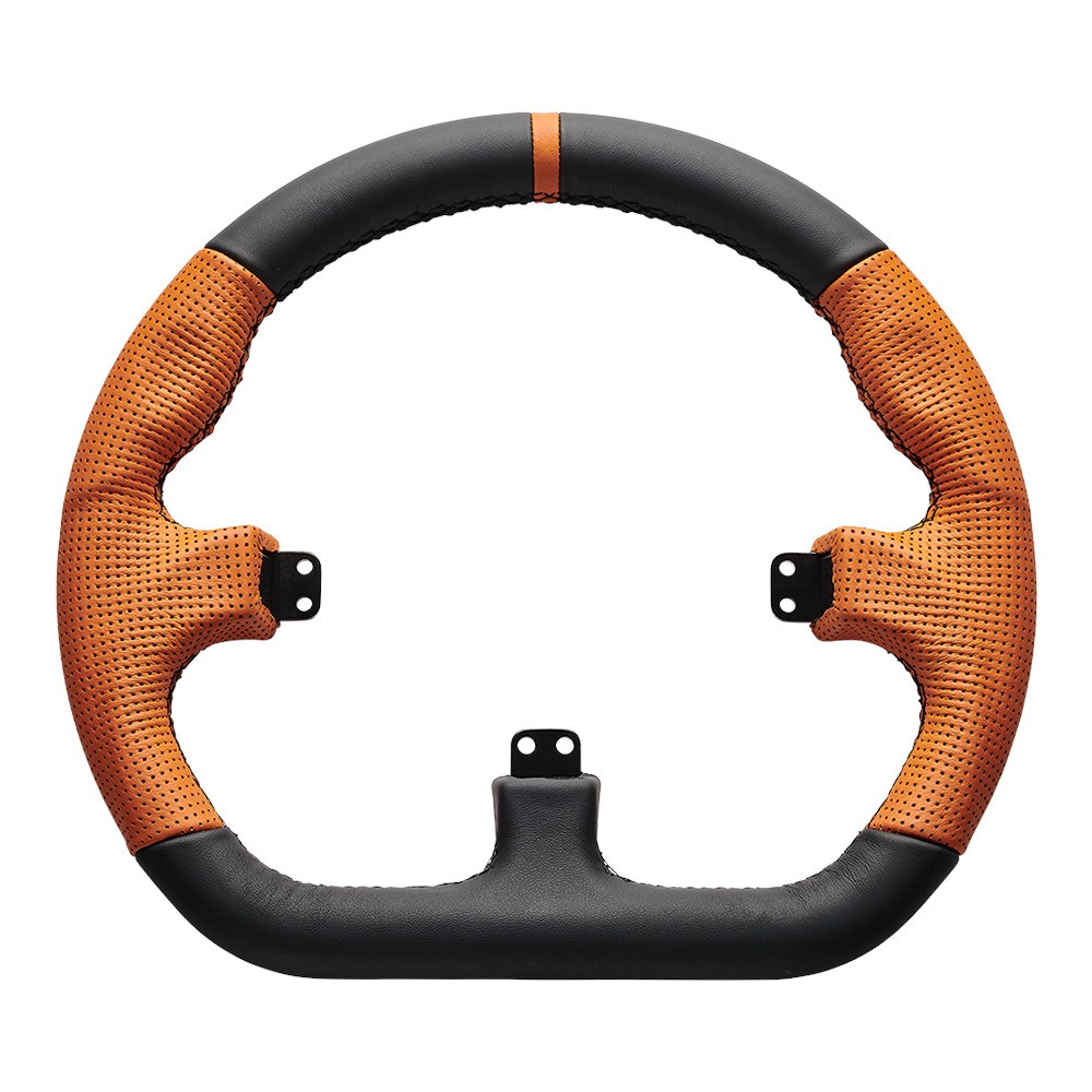 Volan za igranje ASETEK Forte GT Steering Wheel (Closed D-shape, crno-narančasti)-0