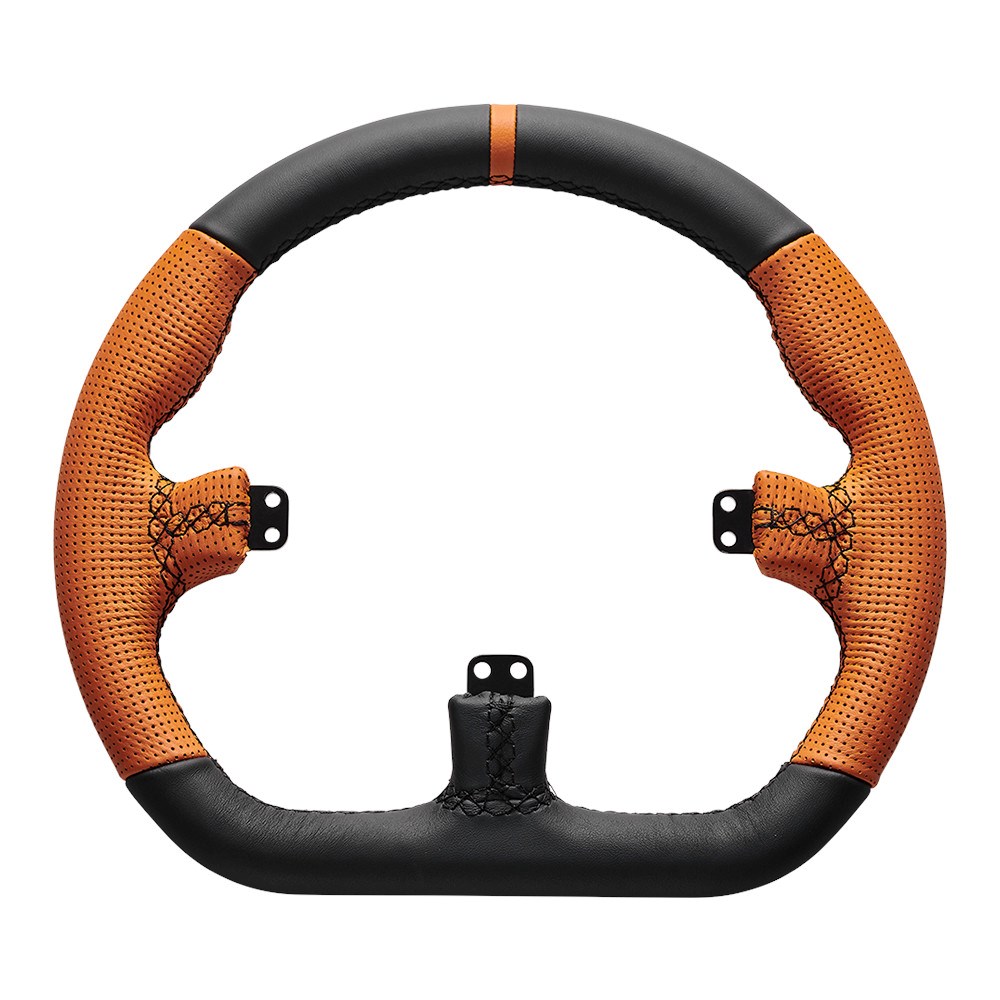 Volan za igranje ASETEK Forte GT Steering Wheel (Closed D-shape, crno-narančasti)-1