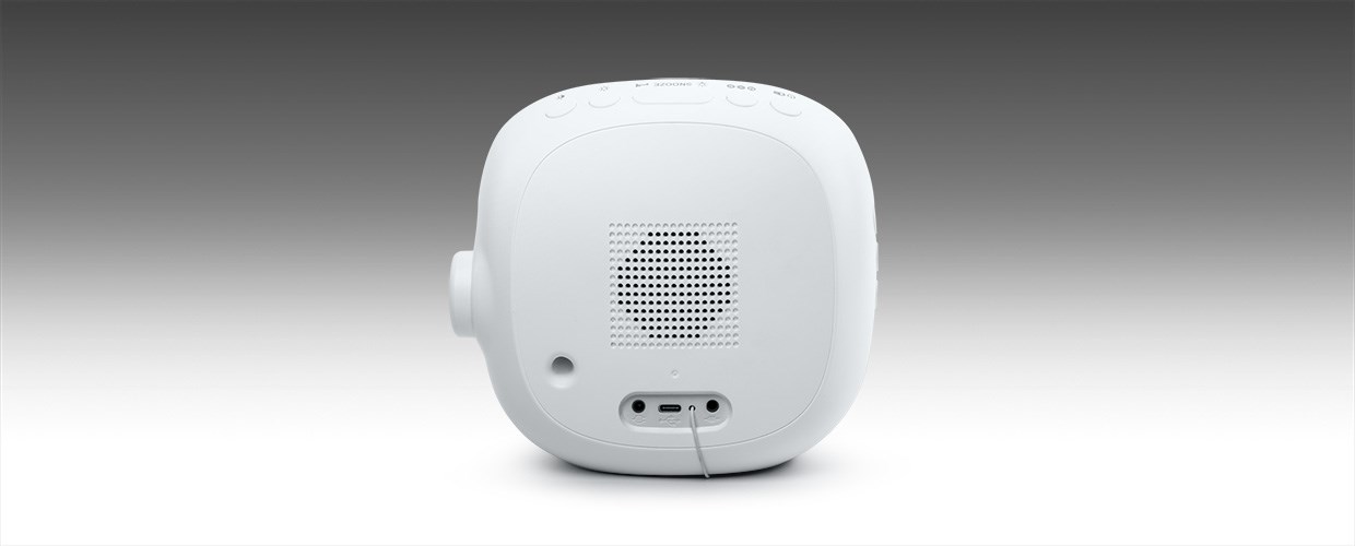 Muse Light ML-198 CR Radio Alarm Clock, White-4