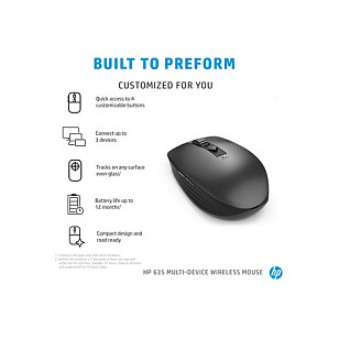 Bežični miš HP 635 Multi-Device (Povezivanje s 3 uređaja, 4000 DPI, do 12 mj. baterije)-11