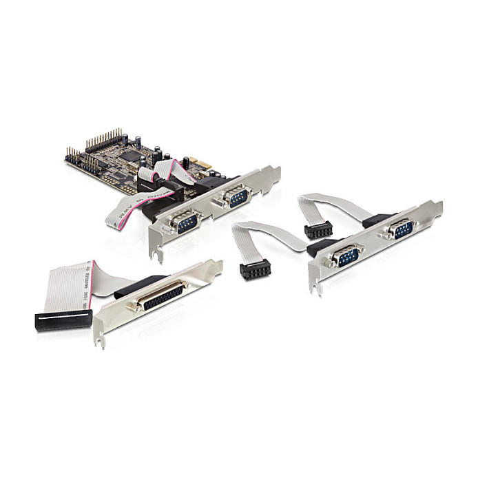 DeLOCK PCI Express kartica, 4x Serijski RS-232 + 1x Paralelni port