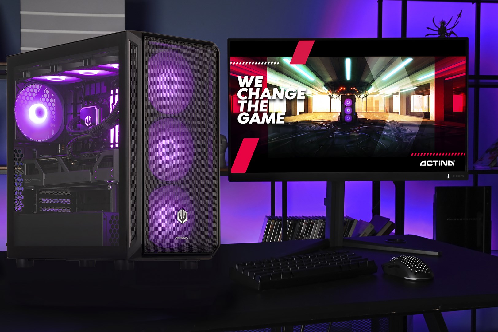 Računalo ACTINA 5901443414551 PC AMD Ryzen™ 7 9800X3D 32 GB DDR5-SDRAM 2 TB SSD NVIDIA GeForce RTX 5070 Midi Tower Black (AMD Ryzen™ 7 9800X3D, 32 GB DDR5-SDRAM, 2 TB SSD, NVIDIA GeForce RTX 5070, Midi Tower)-8