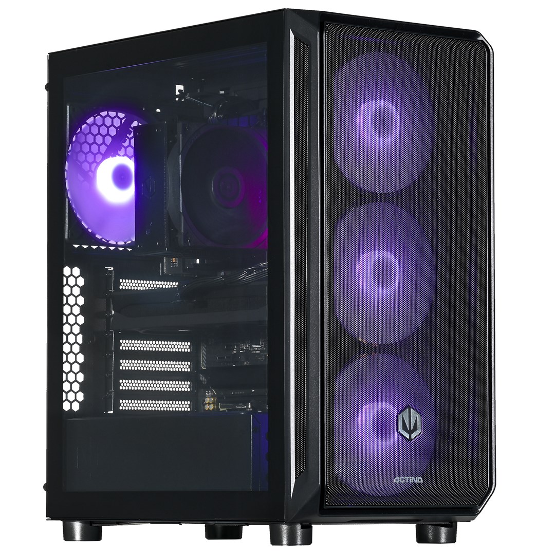 PC Actina 5901443414674 (AMD Ryzen™ 7 7700, 32 GB DDR5-SDRAM, 2 TB SSD, AMD Radeon RX9070XT, Midi Tower, Crni)-0