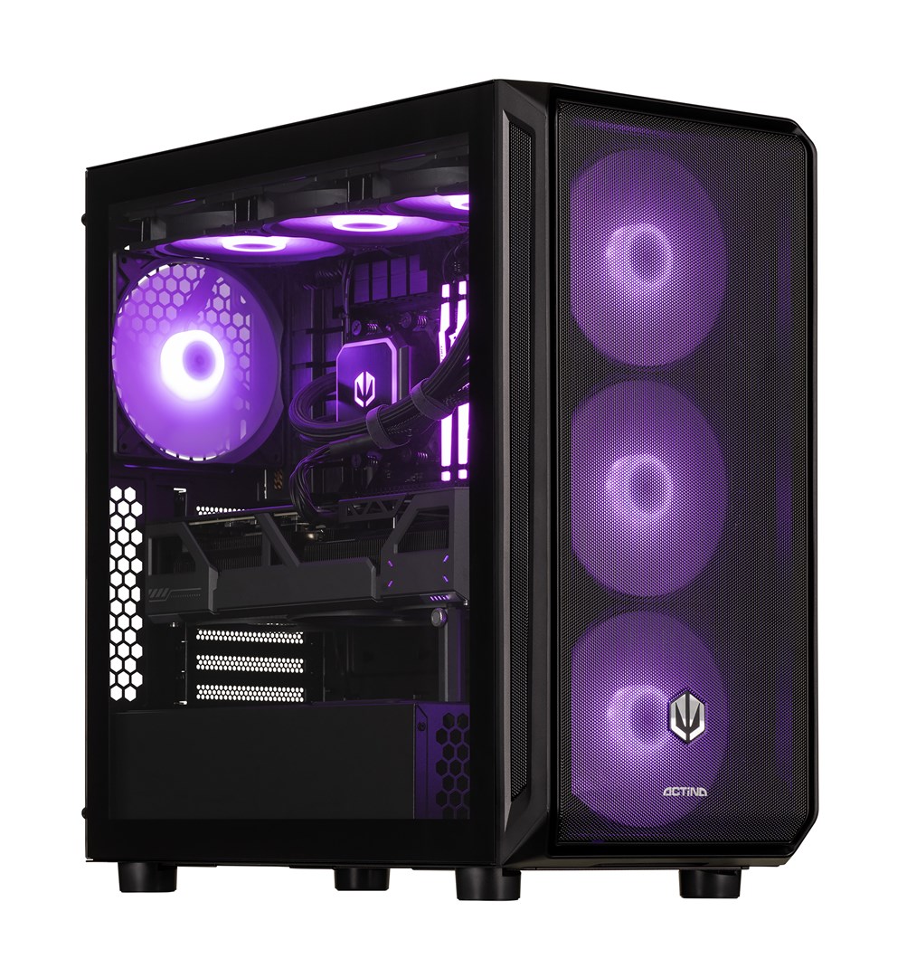 PC ACTINA 5901443414681 (AMD Ryzen™ 7 7800X3D, 32 GB DDR5-SDRAM, 2 TB SSD, AMD Radeon RX 9070, Midi Tower, Crni)-0