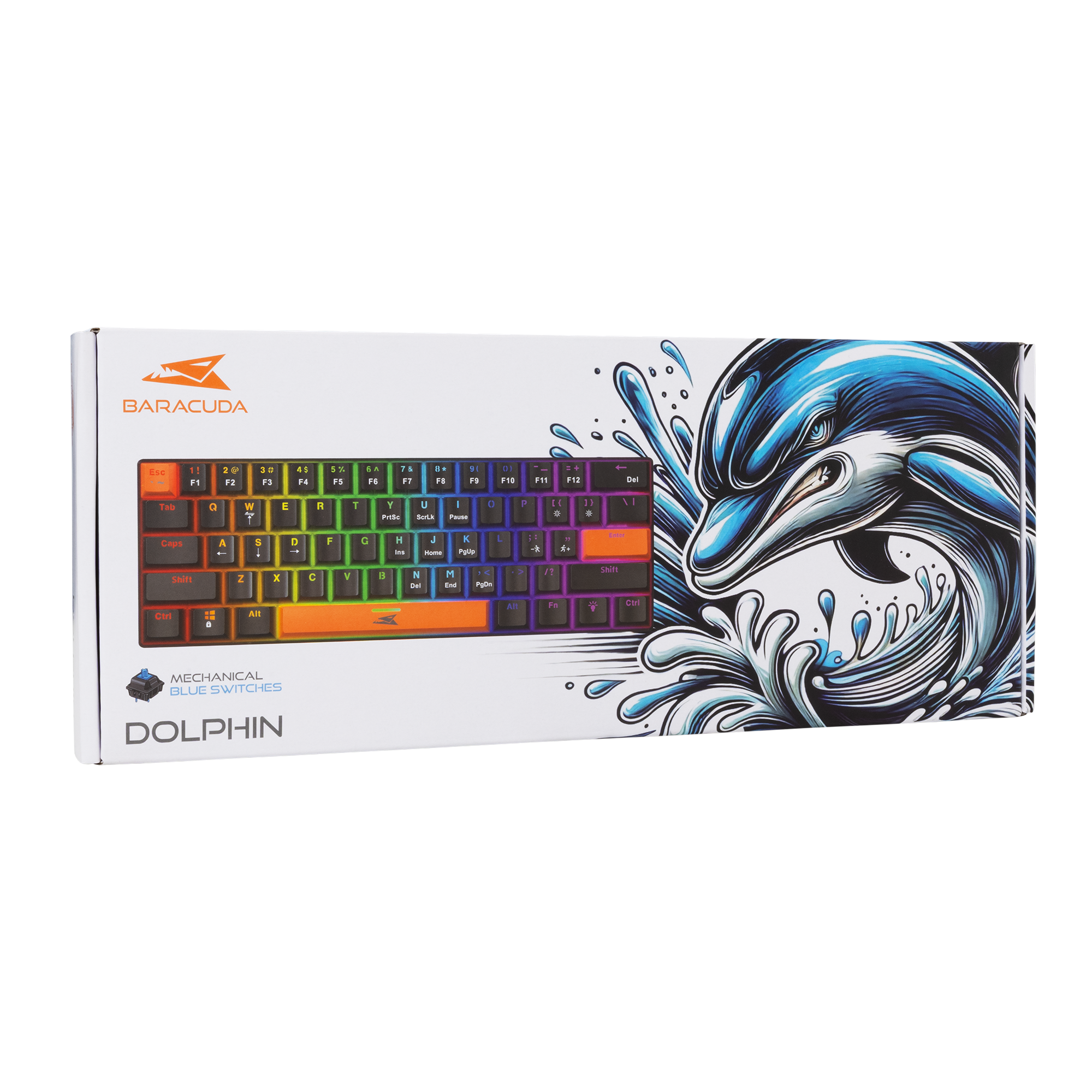 Baracuda KEYBOARD BGK-03121 DOLPHIN Black - Mechanical / US - BLUE.SW.-15
