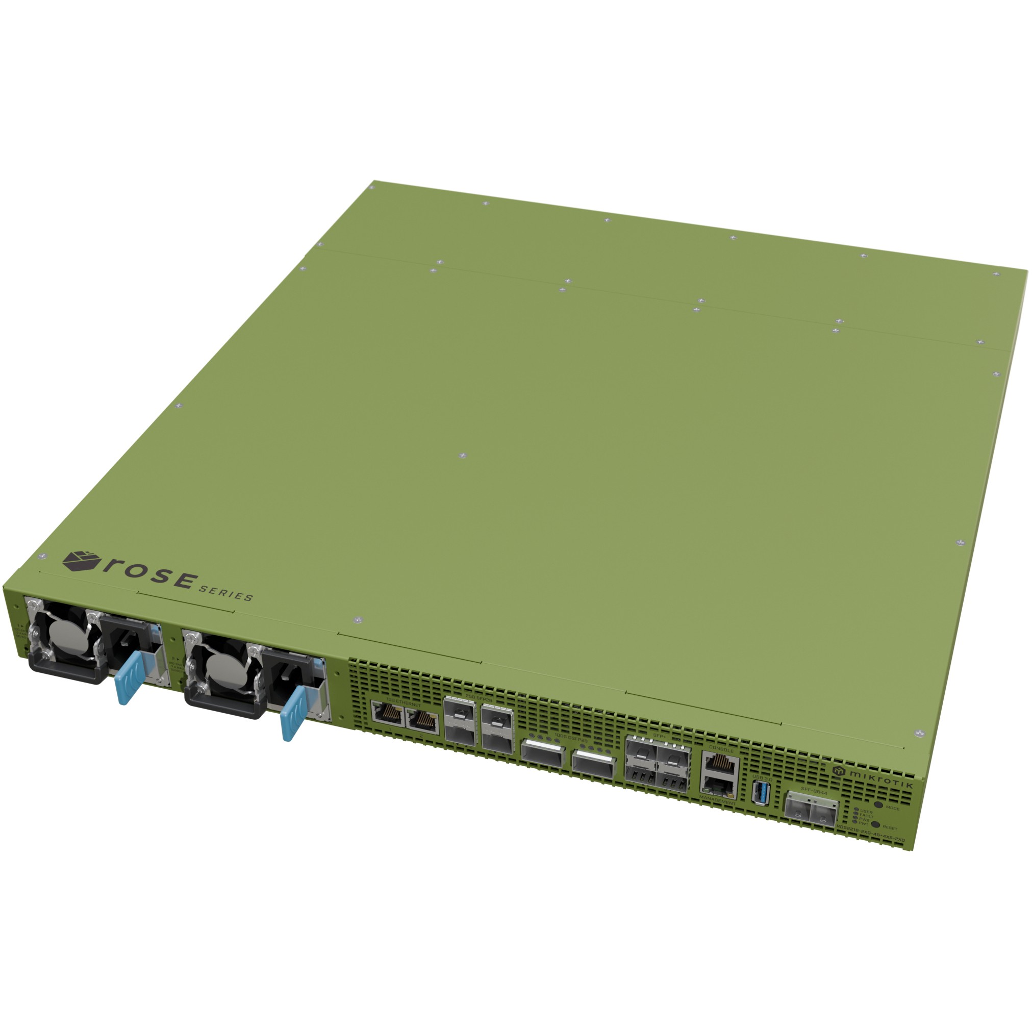 Podatkovni server Mikrotik RDS2216 ROSE (32 GB, 128 MB NAND, 20x U.2 NVMe, 2xG-LAN, 2x100G QFSP28, 4x25G SFP28, 4x10G SFP+)-0