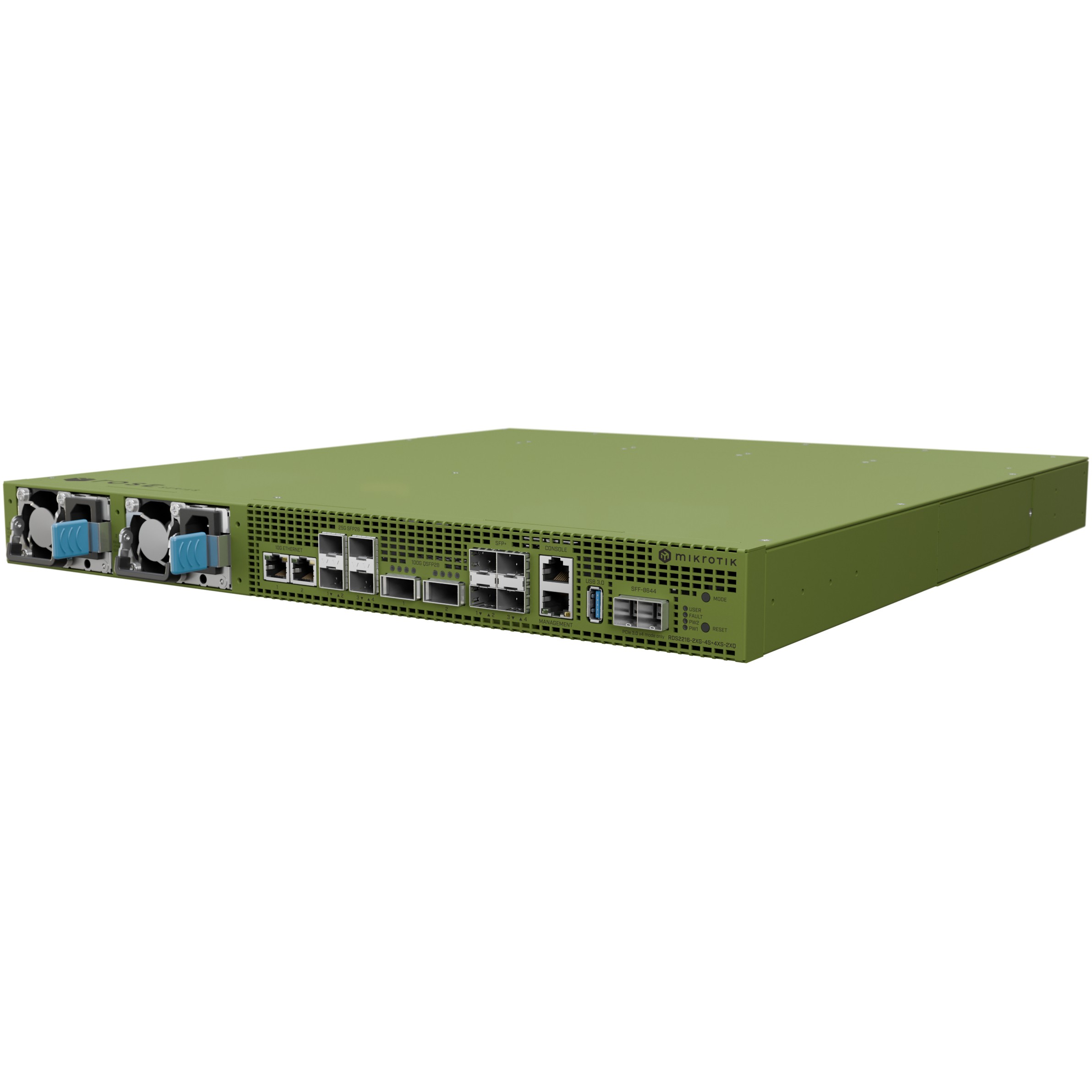 Podatkovni server Mikrotik RDS2216 ROSE (32 GB, 128 MB NAND, 20x U.2 NVMe, 2xG-LAN, 2x100G QFSP28, 4x25G SFP28, 4x10G SFP+)-3
