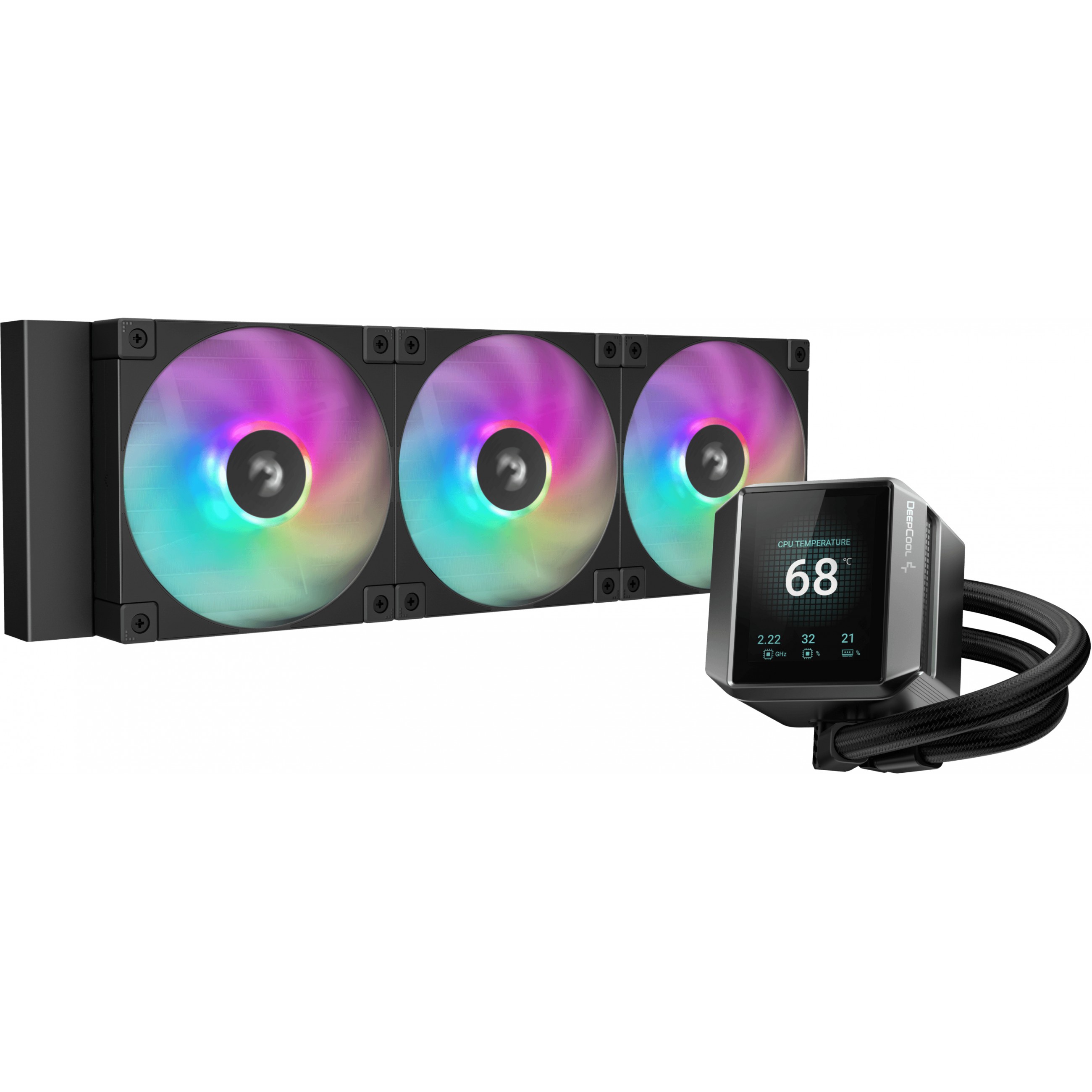All-in-one tekući hladnjak DEEPCOOL MYSTIQUE 360 ARGB (12 cm, crna, 1 kom)