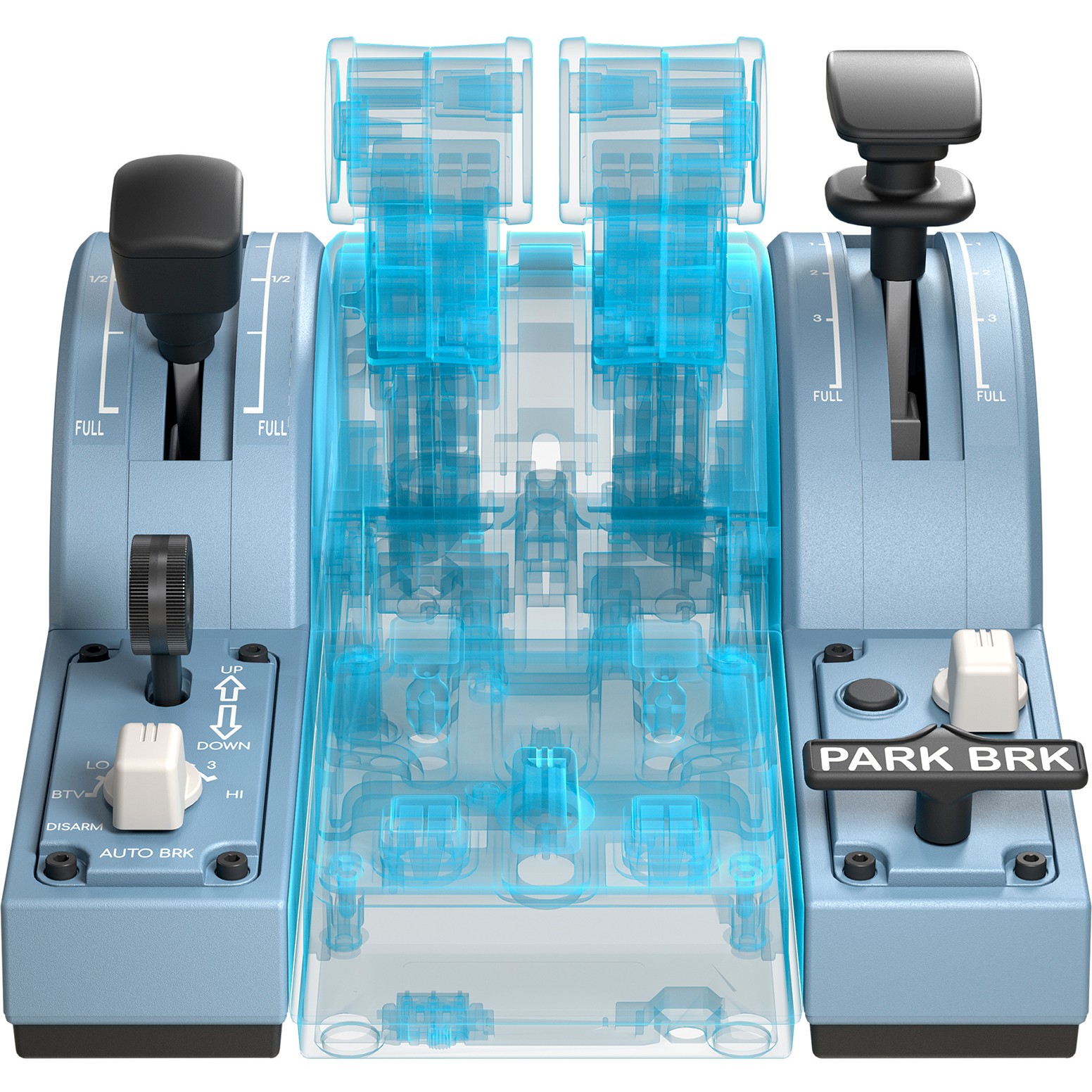 Kontroler THRUSTMASTER TCA Quadrant Add-On Airbus Edition Black, Blue Flight Sim PC-3