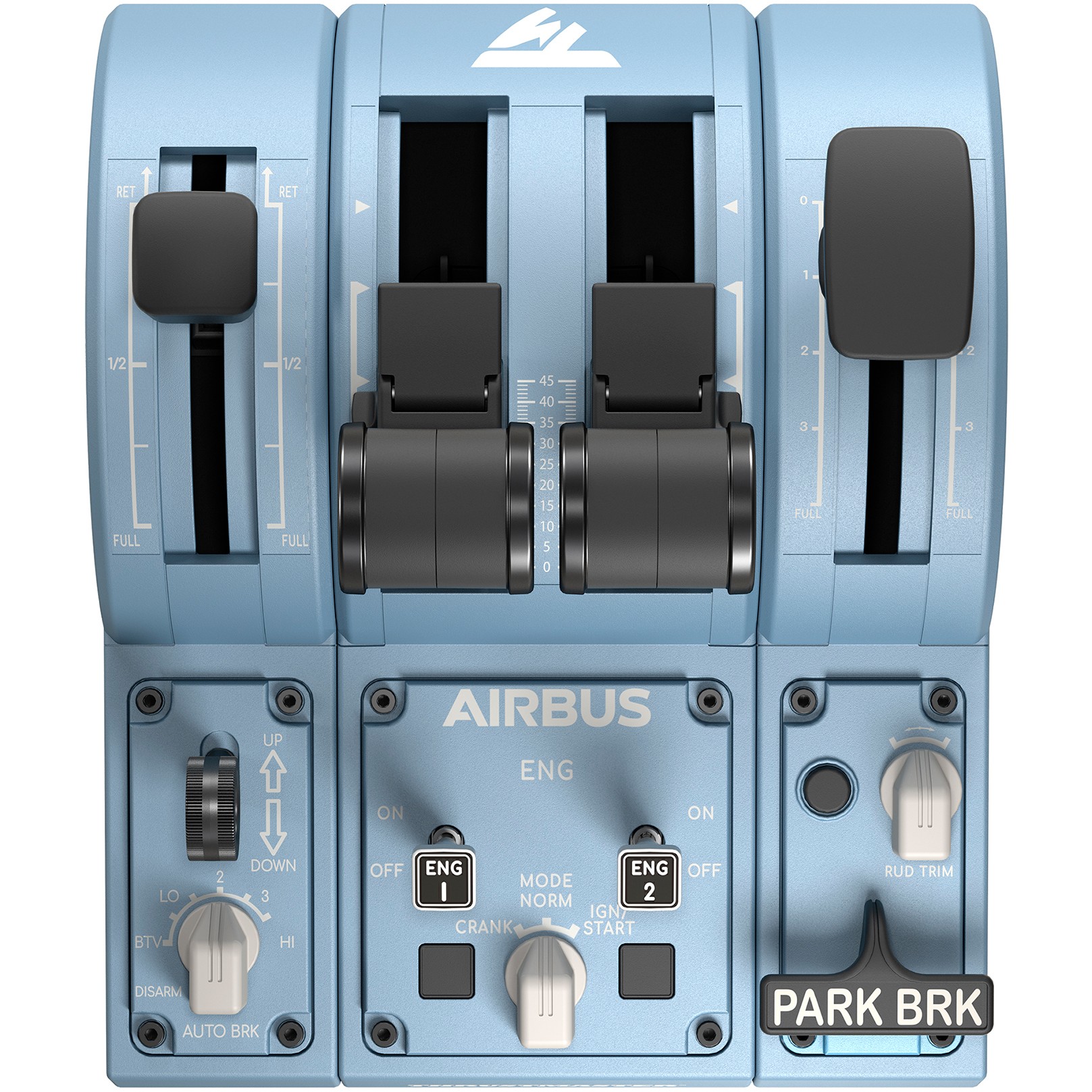 Kontroler THRUSTMASTER TCA Quadrant Add-On Airbus Edition Black, Blue Flight Sim PC-4