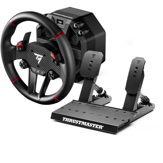 Volan THRUSTMASTER T598 Black, Red USB + Pedale za PC, PlayStation 4, PlayStation 5