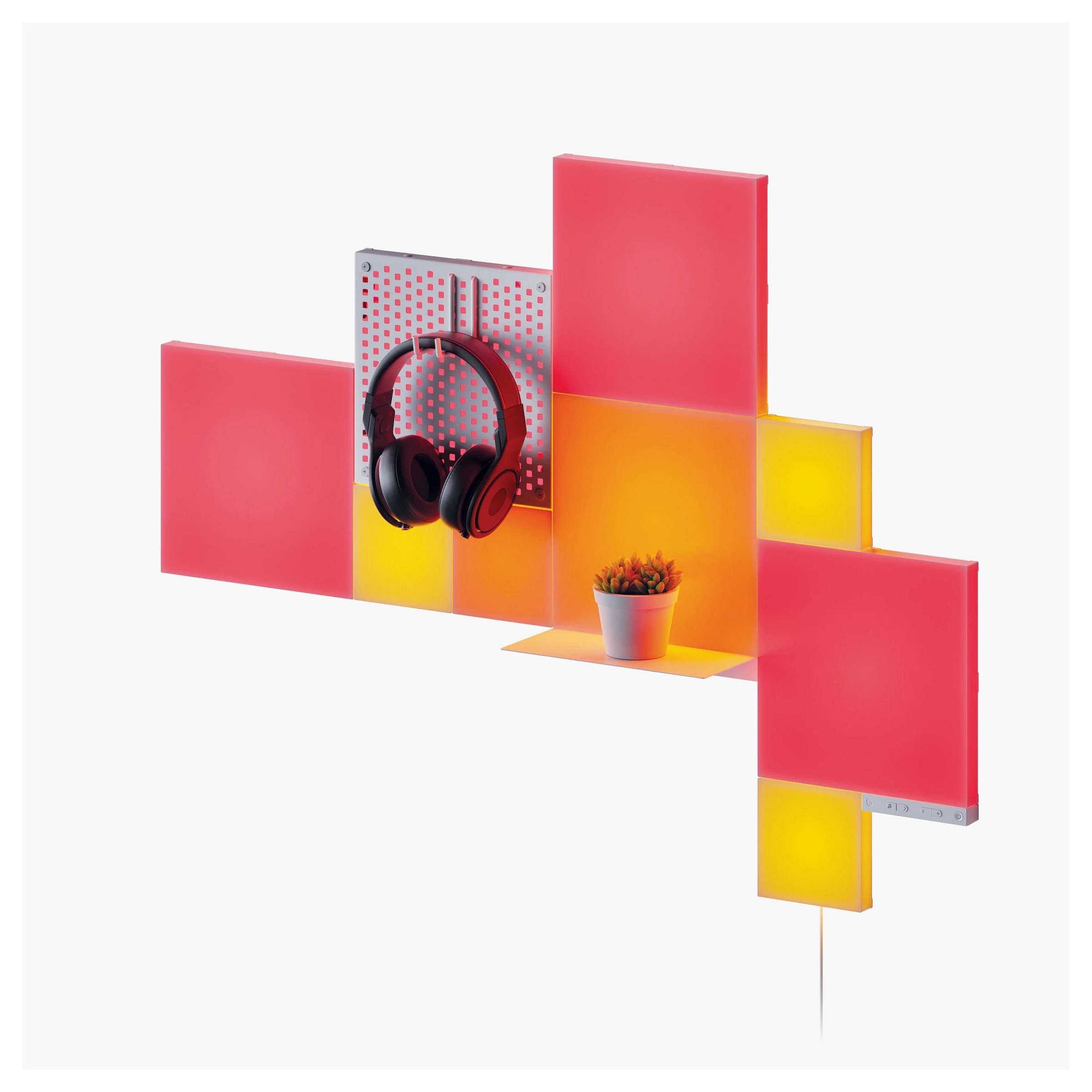 Pametna rasvjeta NANOLEAF Canvas Smarter Kit (9 panela, modularno, 16M+ boja, osjetljivo na dodir)-0