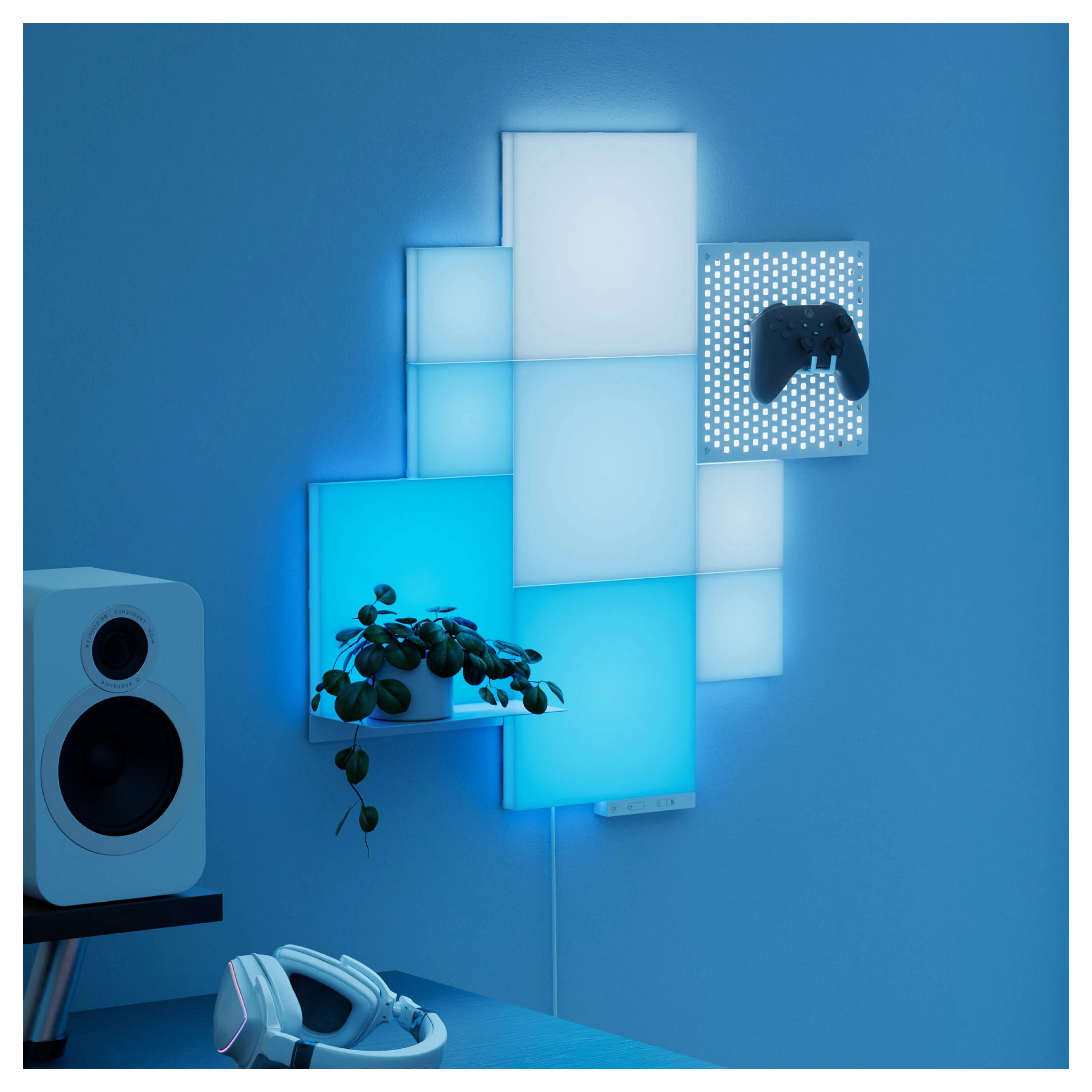 Pametna rasvjeta NANOLEAF Canvas Smarter Kit (9 panela, modularno, 16M+ boja, osjetljivo na dodir)-2