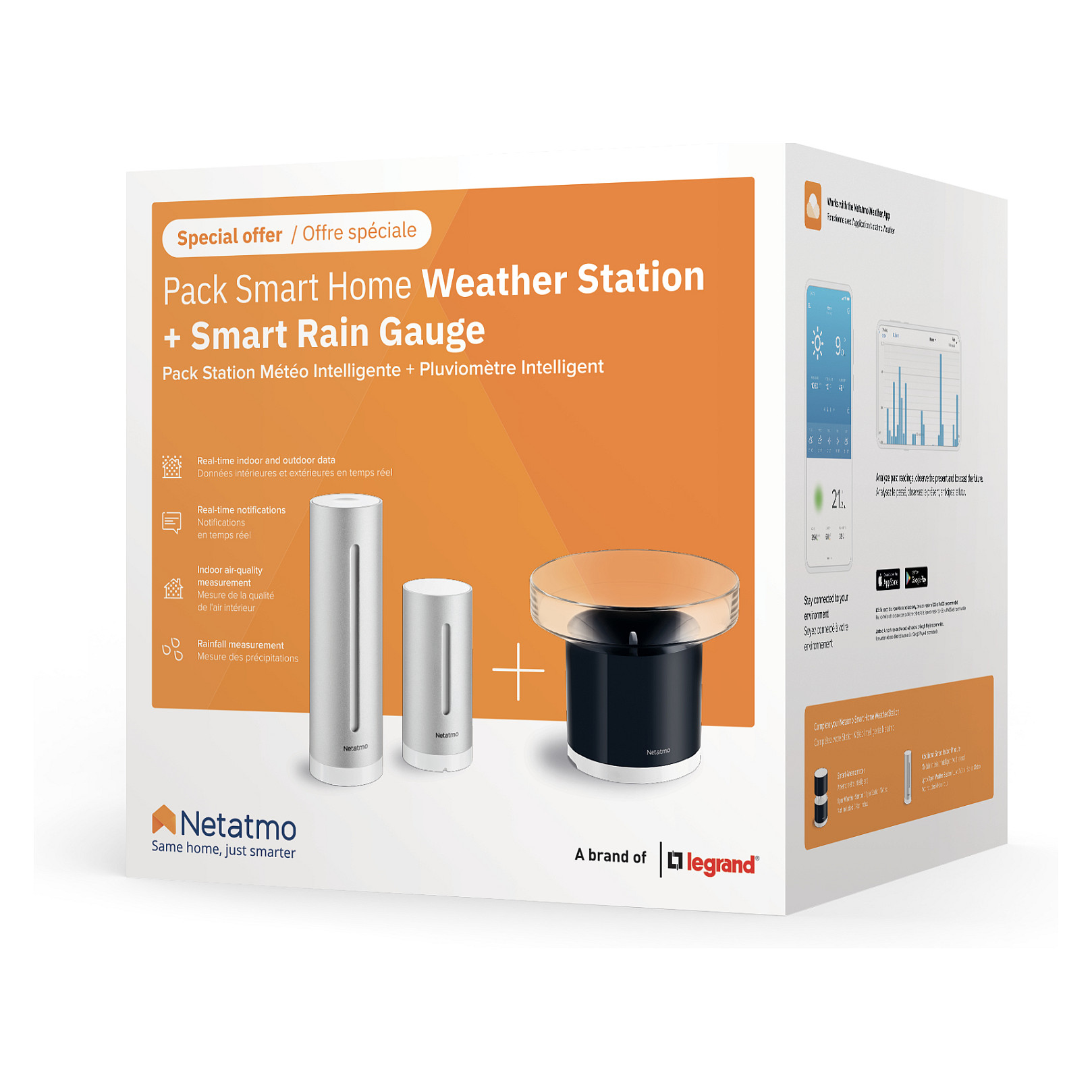 Pametna meteorološka stanica NETATMO Rain Pack (Stanica + Kišomjer)-3