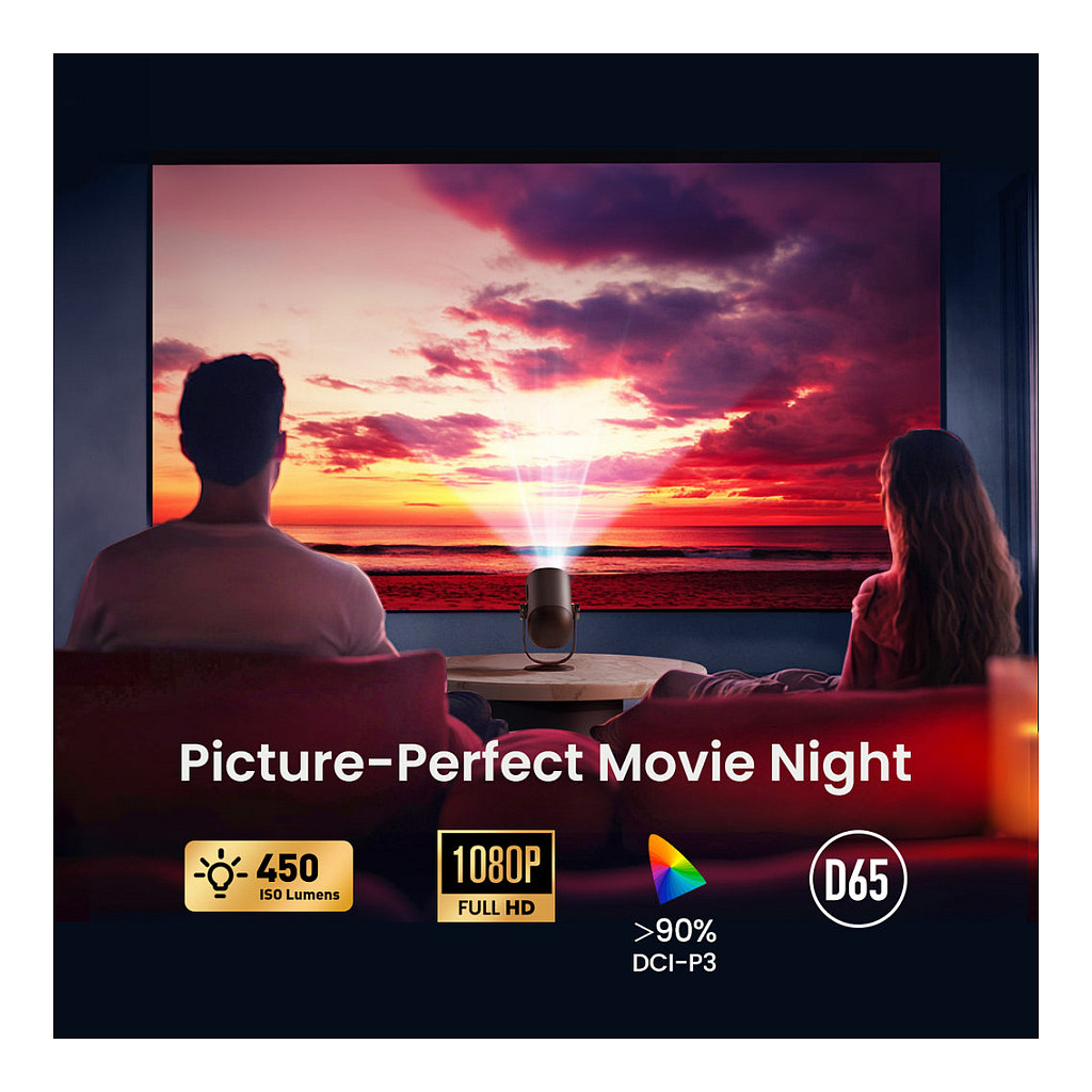 Laserski projektor DANGBAI Atom (Full HD, 1200 ISO lumena, Google TV, ALPD Laser)-3