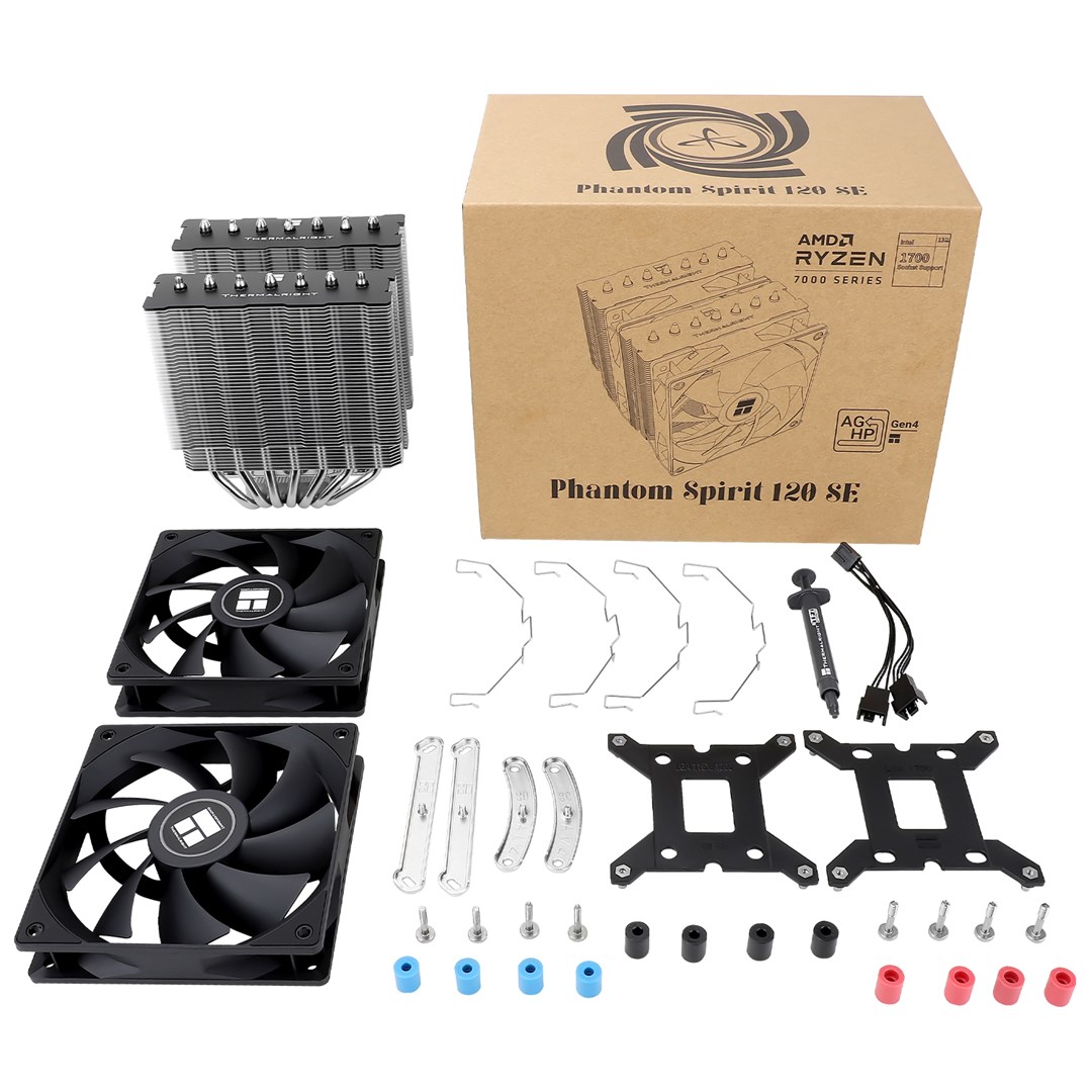Thermalright Phantom Spirit 120 SE Processor Air cooler 12 cm Black 1 pc(s)-8